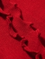 Preview: Merino-Strickstola mit Wellensaum - Rot