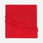 Preview: Merino-Strickstola mit Wellensaum - Rot