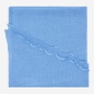 Preview: Merino-Strickstola mit Wellensaum - Hellblau