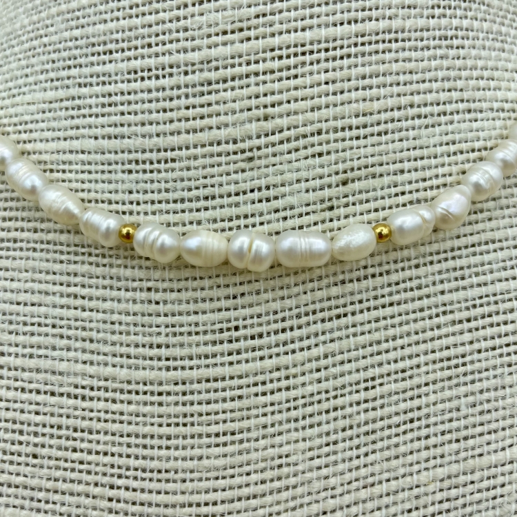 Perlen-Halskette Detail Front