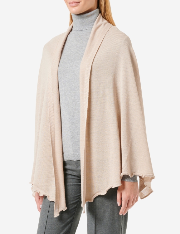 Strickstola mit Wellensaum - Beige | Die Auswahl an Accessoires zur Tracht
