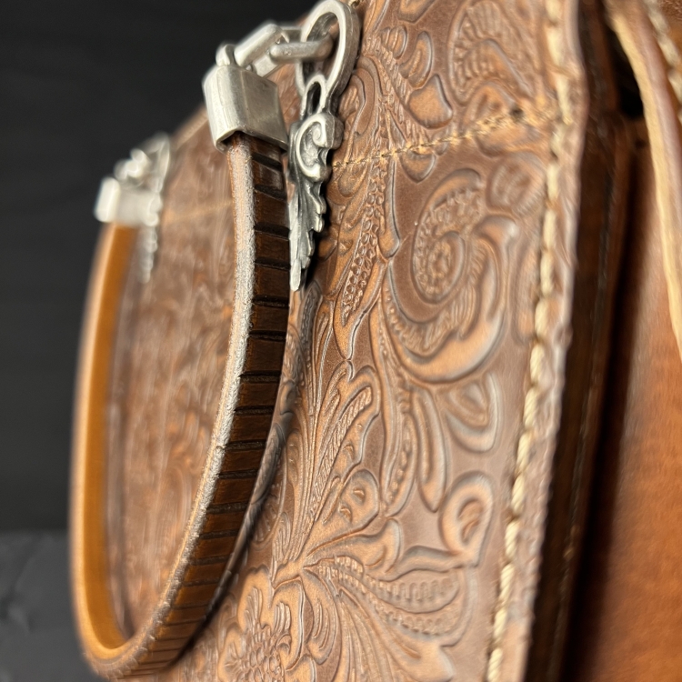 braune Büffelleder-Tasche