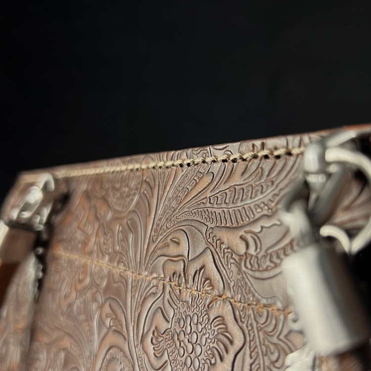 braune Büffelleder-Tasche