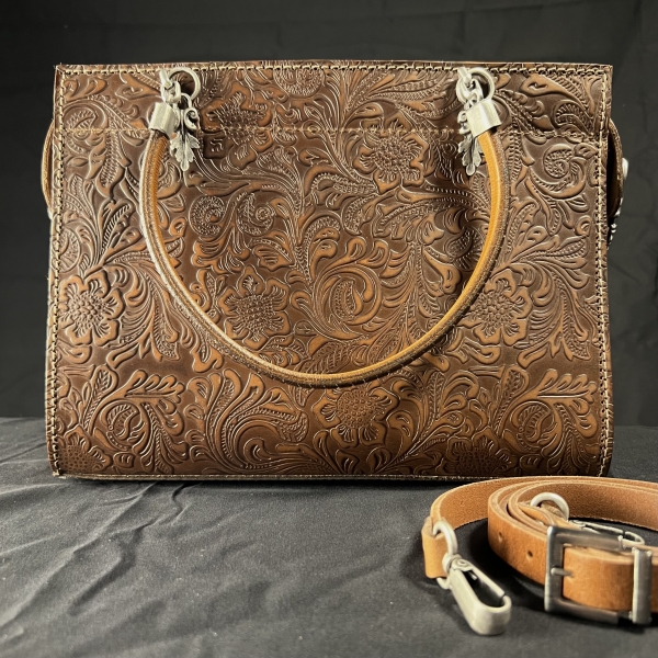braune Büffelleder-Tasche