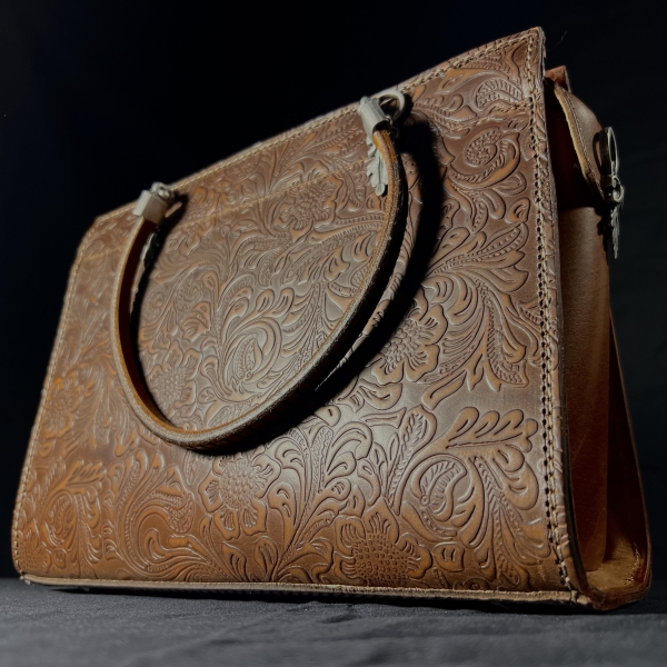 braune Büffelleder-Tasche