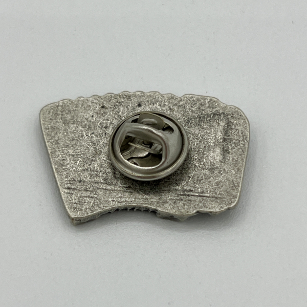 Ziehharmonika-Anstecknadel im Antik-Silber-Look