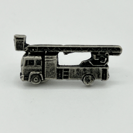 Feuerwehrauto-Anstecknadel im Antik-Silber-Look